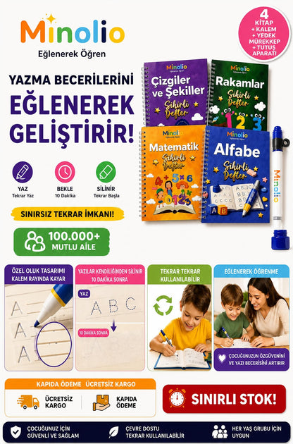 Minolio Magic Learn – Magisches Prägeset + magischer Stift als Geschenk